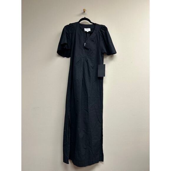 POMANDER PLACE Black Finley Flutter Sleeve Maxi Dress S - NWT - Picture 4 of 5
